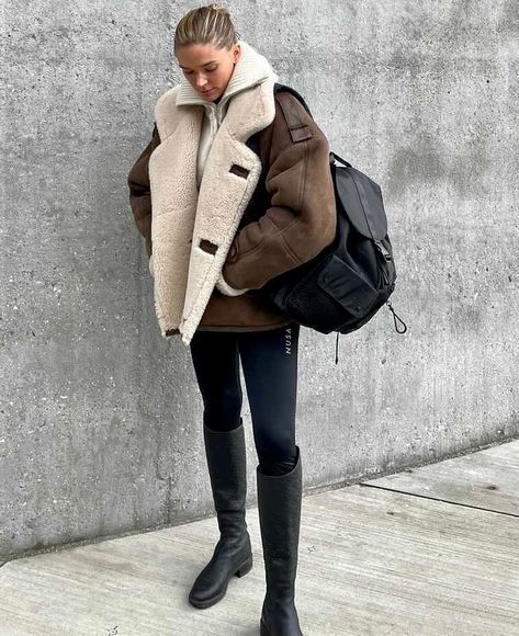 Coat Autumn, Fluffy Coat, Sheepskin Jacket, Single Breasted Coat, Brown Suede Jacket, Jacket Fashion, Jan 11, Coat Women, Winter Jackets Women