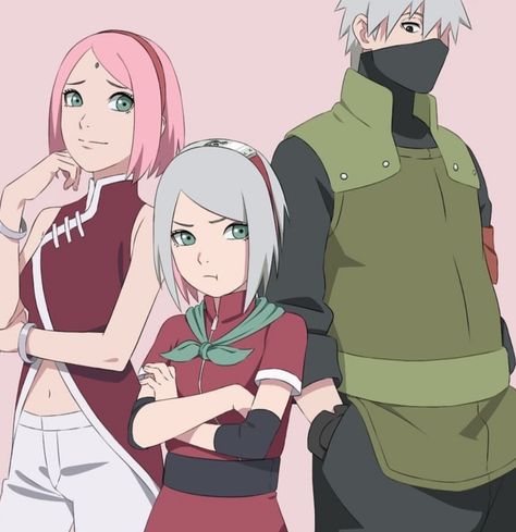 Sakura Ships, Naruto Couples, Naruto Oc Characters, Naruto Uzumaki Shippuden, Anime Nerd, Sakura Uchiha, Naruto Cute, Naruto Pictures, Sarada Uchiha