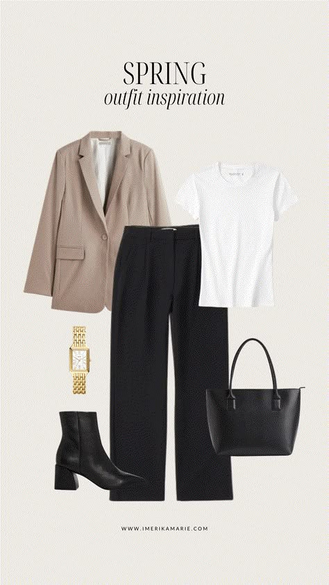 Spring 2023 Capsule Wardrobe, Spring 2023 Capsule, Erika Marie, Capsule Wardrobe Outfit Ideas, White Tee Jeans, Capsule Wardrobe Outfits, Spring Capsule, Look Formal, Spring Clothing