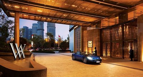 Aston Martin Lagonda and Waldorf Astoria Hotels & Resorts have announced a new, four-year, global partnership, bringing two enduring icons of global luxury together Penthouse Entrance, Hotel Facade, Astoria Hotel, Building Entrance, Aston Martin Lagonda, Hotel Entrance, Hotel Building, Canopy Design, Entrance Porch