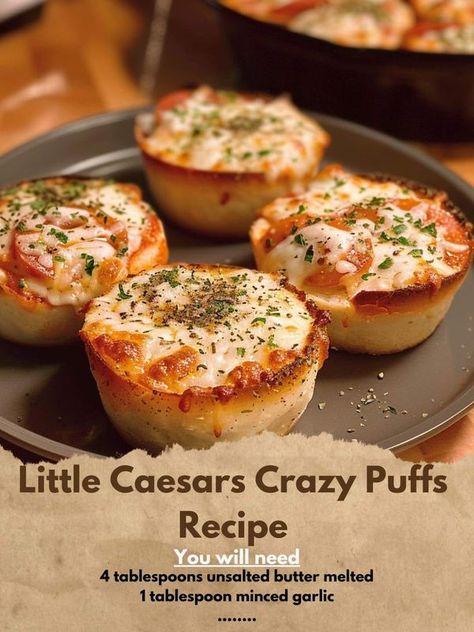 Paula Deen Recipes For Family 🍰🍲 | Little Caesars Copycat Crazy Puffs Recipe | Facebook Crazy Puffs, Caesar Recipe, Little Caesars, Paula Deen Recipes, Healthy Recipes For Diabetics, Puff Recipe, Cheese Puffs, Food Saver, Cat Recipes