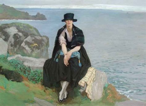 Dr Liv Gibbs on Twitter: "Lamorna Cove by Laura Knight c. 1917 (Private Collection). Cornwall.… " Harold Knight, Knight Paintings, Dame Laura Knight, Francis Goya, Winifred Nicholson, Sitting Under A Tree, Laura Knight, American Impressionism, Under A Tree