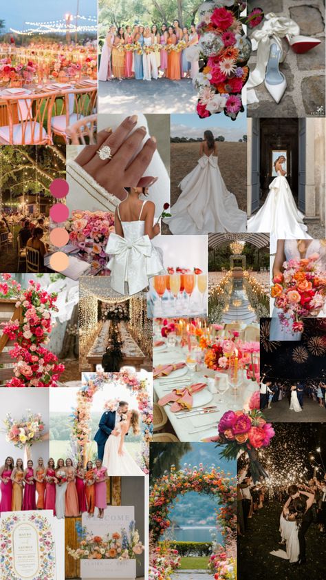 April Wedding Themes, Vogue Wedding Decor, Sunset Themed Wedding Decor, Sunset Wedding Aesthetic, Wedding Sunset Colors, Sunset Wedding Color Palette, Sunset Theme Wedding, Sunset Color Wedding, Sunset Themed Wedding