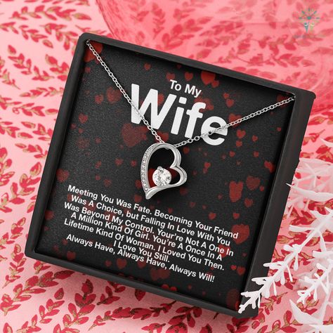 To My Wife Meeting You Was, To My Wife Necklace, Birthday Gift for Wife, Romantic Gift for Wife, Necklace for Wife, Gift for Wife Birthday, Valentine Gift To My Wife Necklace, Wife Gift Ideas, Wife Day, Birthday Gifts For Wife, Lawyer Outfits, Gift For Wife Birthday, Valentine Gift Ideas, Valentines Letter, Romantic Gifts For Wife