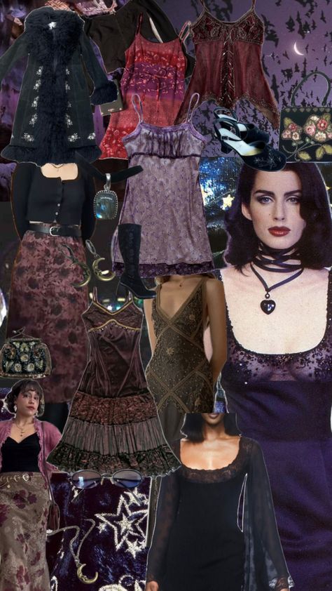 #whimsigoth #whimsygoth #whimsigothfashion #90s 90s Whimsigoth Outfits, Thrift Outfits Ideas, Whimsigoth Outfits, Nana Clothes, Outfits Purple, Goth Outfit Inspo, 90s Whimsigoth, Outfit 90s, Oui Oui