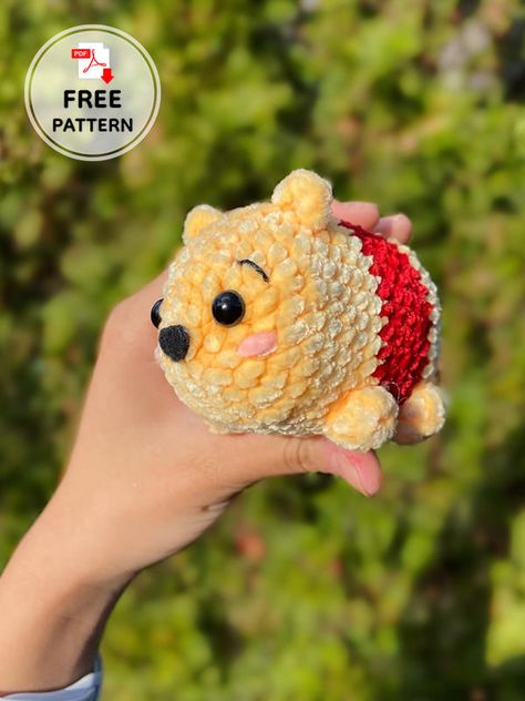 Crochet Winnie The Pooh Amigurumi Bear Free Pattern Pooh Crochet Pattern Free, Winnie The Pooh Amigurumi Free Pattern, Crochet Winnie The Pooh Pattern Free, Winnie The Pooh Crochet Patterns Free, Pooh Bear Crochet, Winnie The Pooh Crochet Pattern, Pooh Crochet Pattern, Amigurumi Bear Free Pattern, Winnie The Pooh Amigurumi