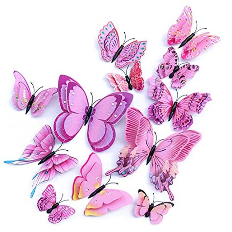 Butterflies Stickers, Butterflies Diy, Butterfly Wall Decals, Diy Wall Stickers, 3d Butterfly Wall Stickers, Butterfly Wall Decor, 3d Butterfly, Butterfly Wall Stickers, Wall Stickers Home