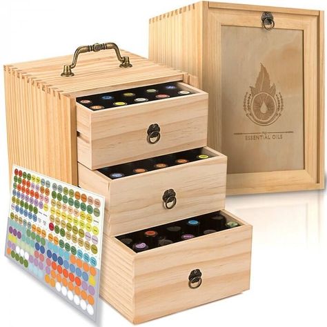 Essential Oil Deals & Finds {diffusers, cases, rollerballs, bottles, jars and more essential oil accessories} - ONE essential COMMUNITY Essential Oil Storage Box, Essential Oil Box, Essential Oil Case, Essential Oil Accessories, Earth Gift, Essential Oil Storage, Essential Oils Gifts, Plant Therapy, Oil Storage