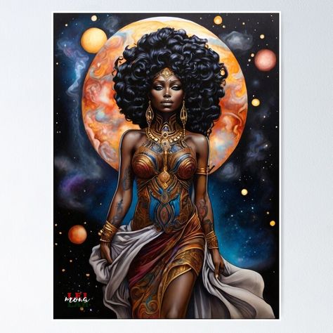 Afrocentric Art Goddesses, Soulmates Art, Word Tattoo, African Goddess, Child Of The Universe, Afrocentric Art, Infinite Possibilities, Mythology Art, Goddess Of Love