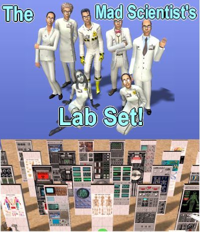 Mod The Sims - Laboratory Set Walls-Floors and outfits Sims 4 Science Lab Cc, Ts4 Scientist Cc, Scientist Sims 4 Cc, Sims 4 Laboratory, Sims 4 Science Cc, Sims 4 Scientist Cc, Mad Scientist Laboratory, Scientist Laboratory, Mad Scientist Lab