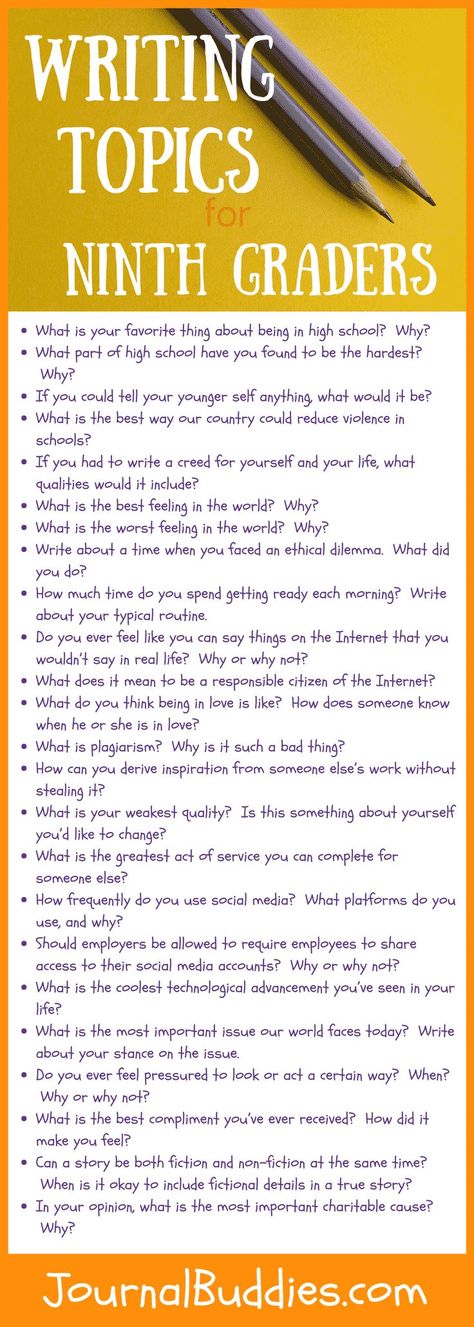 Use these all-new 9th grade journal prompts to help young high school students transition successfully into their new space—and to equip them with the tools they need to make good decisions in the coming years! High School Writing, High School Survival, Ninth Grade, High School Hacks, Writing Topics, High School Ela, 9th Grade, Homeschool High School, School Survival