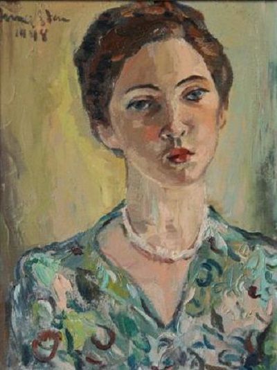 Irma Stern - Portrait of Barbara Kuper; Irma Stern's Niece 1948 Irma Stern, South African Art, Portraiture Art, South African Artists, Royal Society, African Artists, Painting People, Oil Painting Portrait, Painting Portrait