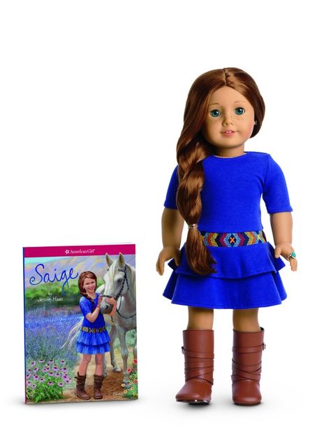 Saige American Girl Doll of the Year. Gabrielle will be so excited! Just ordered Saige and Picasso! Куклы American Girl, Face Mold, Bitty Baby, Ag Dolls, Girl Doll Clothes, Doll Clothes American Girl, The Doll, American Doll, Soft Grunge