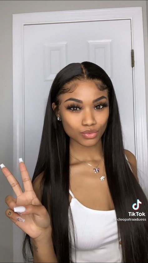 Wet Look Hair, Weave Ponytail Hairstyles, Birthday Hairstyles, Quick Weave Hairstyles, Long Curly Wig, Cute Box Braids Hairstyles, Hairstyles For Layered Hair, Quick Braided Hairstyles, Hair Stylies