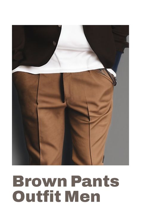 Looking for a great way to add some diversity to your wardrobe? Check out our brown pants outfit men selection! With a variety of styles and colors to choose from, you're sure to find the perfect look for any occasion. Brown Slacks Men Outfits, Light Brown Pants Outfit Men, Men Brown Pants Outfit, Dark Brown Pants Outfit Men, Slim Trousers Outfit, Light Brown Pants Outfit, Brown Pants Outfit Men, Thanksgiving Outfit Men, Trousers Outfit Winter