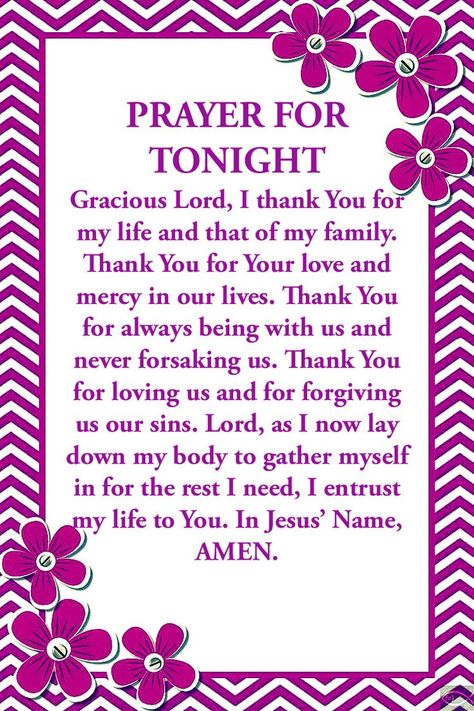 Good Night Prayer For My Family, Prayers Before Bed, Calming Thoughts, Prayer For Tonight, Goodnight Prayers, Prayer Before Sleep, Nighttime Prayer, Midnight Prayer, Evening Prayers