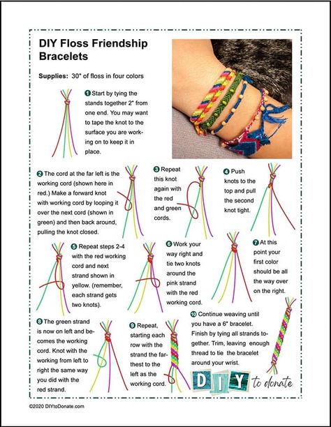 Easy Friendship Bracelets, Occ Crafts, Friendship Bracelet Instructions, Diy Friendship Bracelets, Embroidery Floss Bracelets, Floss Bracelets, Diy Bracelets With String, Plastic Lace, Diy Friendship Bracelet