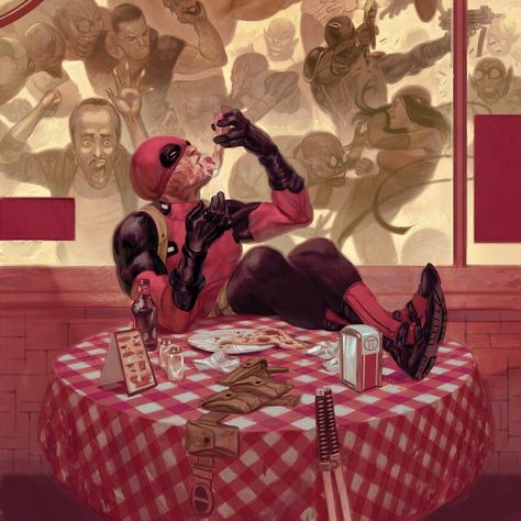 Julian Totino Tedesco, Deadpool Y Spiderman, Deadpool Art, Deadpool And Spiderman, Comics Anime, Red Hulk, Dead Pool, Wade Wilson, Marvel Vs Dc