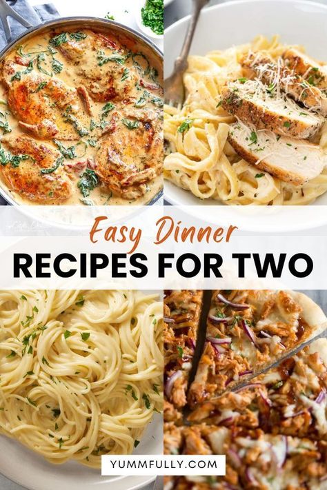 Looking for the best Dinner Ideas for Two? Each of these recipes is made with a couple’s enjoyment in mind. From romantic pasta dishes to flavorful sheet pan dinners, these ideas make cooking for two easy, fun, and memorable. The meal has to be great but not stressful, right? Easy Dinner For Boyfriend, Dinner Ideas For 2 People, Cooking For 1, Pasta For Two, Best Dinner Ideas, Easy Dinner Recipes For Two, Cheap Meals For Two, Dinner Ideas For Two, Cottagecore Recipes