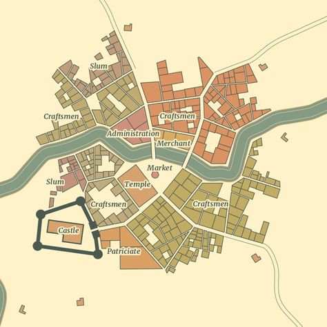 Medieval City Layout, Medieval City Map, City Blueprint, Bg Reference, City Map Drawing, City Generator, Map Inspiration, Fantasy City Map, Blueprint Drawing