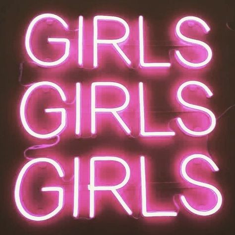 Girls Girls Girls Purple Neon Sign, Art Homescreen, Ig Fillers, Emily Core, Glow Aesthetic, Go-go Girls, Neon Girl, Light Girls, House Details