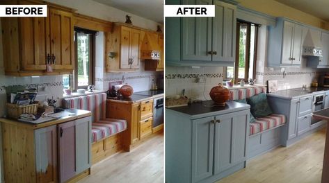 Resprayed Kitchen Cabinets, Kitchen Respray Ideas, Kitchen Resurfacing, Kitchen Respray, Kitchen Cabinets Before And After, Room Ideas For Men Bedroom, Kitchen Revamp, Kitchen Spray, Student Christmas Gift Ideas