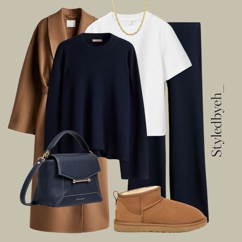 Currently living in these loungewear sets so comfy and affordable love this new navy colour 💙 #weekendfashion #weekendstyling #winterwalks #cosywardrobestaples #fashionaddict #stylist #virtualstylist #autumnoutfits #autumnfashion #hmnewin #hm #fashioncreator #trends #trendingstyles Navy Outfits For Women, One Set Outfit, Navy Outfits, Airport Outfits, Fashion Creator, Navy Colour, Fashion Idol, Navy Outfit, Relaxed Outfit