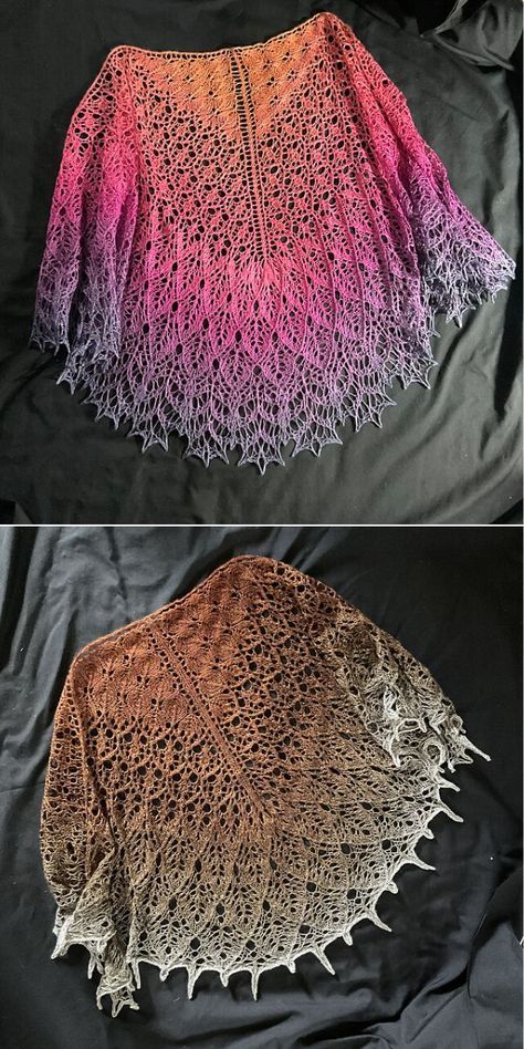 Spinning Yarn Fiber, Free Crochet Scarf Patterns, Lace Knitting Shawl, Crochet Shawl Tutorial, Shawl Ideas, Shawl Tutorial, Free Crochet Scarf, Crochet Triangle Shawl, Crochet Stitch Pattern