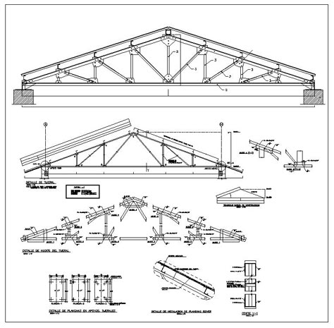 Truss Structure Details V7 – CAD Design | Free CAD Blocks,Drawings,Details Steel Structure Buildings Architecture, Steel Truss Detail Drawing, Truss Structure Architecture, Structural Drawing Building, Building Structure Design, Steel Structure Architecture, Roof Structure Design, Steel Structure Detail, Steel Roof Structure