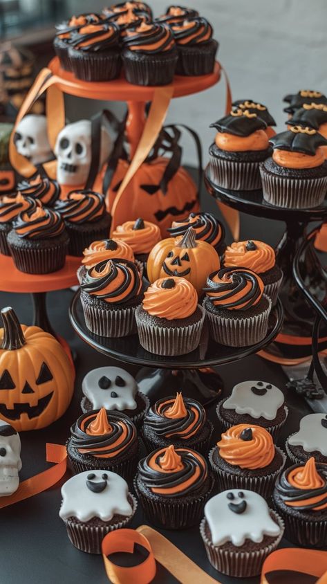 Unleash your creativity this Halloween with spooky, yet delicious, cupcake ideas! From creepy crawly spider cupcakes to eerie ghost toppings, these treats will wow your guests. Perfect for parties, kids, and even office gatherings. Get inspired with these chillingly cute and easy-to-make recipes! #HalloweenCupcakes #ScaryTreats #HalloweenBaking Graveyard Pudding, Eyeball Cupcakes, Halloween Cheesecake, Delicious Halloween Treats, Spider Cupcakes, Ghost Cupcakes, Pudding Cups, Halloween Baking, Cupcake Ideas