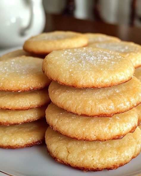 Lemon Tea Cakes Cookies, Sweet Crafts, Southern Tea, Tea Cake Cookies, Lemon Tea Cake, Grandma Cookies, Grandma's Recipes, Chicken Dumplings, Tea Cookies