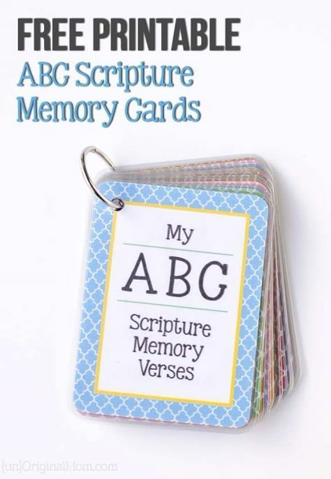 Preschool Bible Verses, Abc Bible Verses, Scriptures For Kids, Toddler Bible, Verses For Kids, Scripture Memorization, Abc Printables, Bible Verses For Kids, Preschool Bible