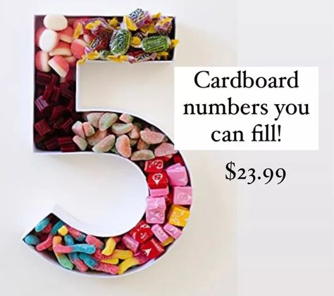 Cardboard Numbers, Fillable Candy … curated on LTK Candy Filled Letters, Cardboard Numbers, Candy Board, Cardboard Letters, Diy Letters, Diy Birthday Party, Class Reunion, Happy Birthday Gifts, Diy Candy