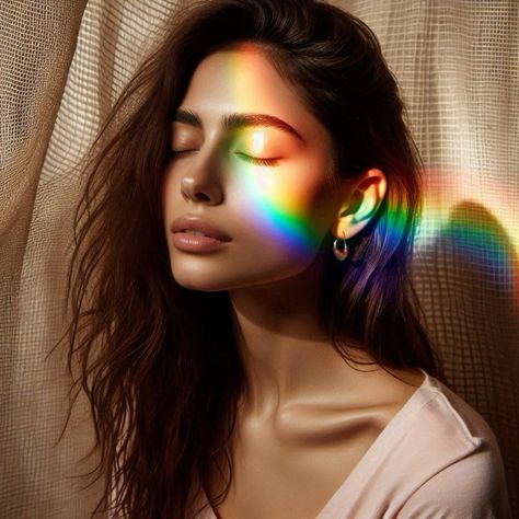 #rainbow #arcoiris #styleoftheday Rainbow Light Photoshoot, Rainbow Light, Rainbow