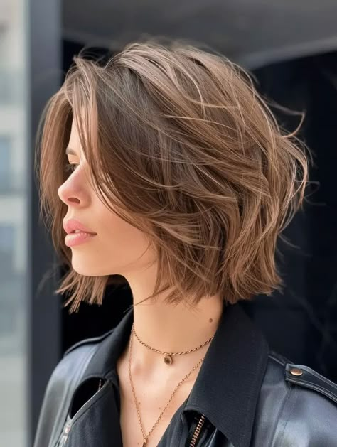 Short Hair Choppy, Blonde Hair Short, Messy Bob Haircut, Short Stacked Hair, Bob Haircut Ideas, Messy Bob, Messy Haircut, Mom Cut, Stacked Hair