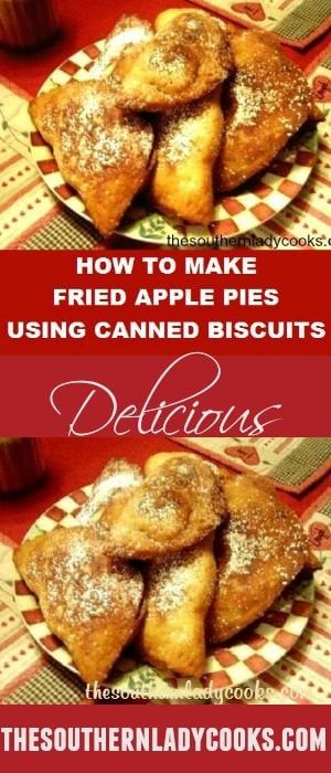 Fried Pies Recipe, Using Canned Biscuits, Apple Crescent, Biscuits Southern, Fried Hand Pies, Fried Biscuits, Baked Apple Dessert, Fried Apple, Fried Apple Pies