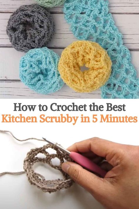 Scrubby Yarn Crochet, Scrubbies Crochet Pattern, Dish Scrubbies, Scrubby Yarn, Awesome Crochet, Crochet Scrubbies, Confection Au Crochet, Dishcloth Crochet Pattern, Crochet Dishcloth