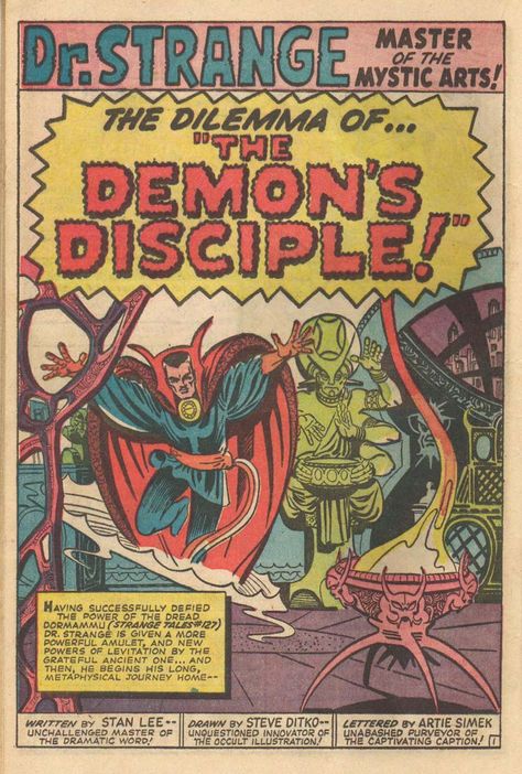 Dr. Strange Dr Strange Art, Dr Strange Marvel, Doctor Strange Comic, Doctor Strange Art, Eye Of Agamotto, Silver Age Comic Books, Mystic Arts, Jeans Art, Best Marvel Characters