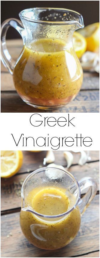 With perfect hint of lemon, garlic, and spices, this Greek Vinaigrette will make you want to eat more salad! | littlebroken.com @littlebroken Best Greek Salad Dressing, Vegan Spreads, Best Greek Salad, Greek Vinaigrette, Greek Salad Dressing, Salad Dressing Recipe, Resep Diet, Homemade Salads, Homemade Salad Dressing