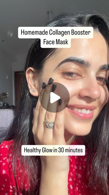 Shatakshi Maithani on Instagram: "Making my Collagen Booster Mask at home 💕🍃  This simple and natural mask can help improve your skin’s texture and boost collagen production, leaving your skin feeling rejuvenated.  Take all the ingredients- banana, papaya, aloe Vera, curd & grind them together. Keep the mask on face for 30 minutes & enjoy the glow. 😍  Initially you can use this mask every alternate day for 1 week then twice a week.   #skin #collagen #skincaretips #skincare #skinhealth #skingoals #skintreatment #skinbooster #skinroutine #skinrejuvenation #skincarenatural #glowingskin #glowingskin #skincareroutine #clearskin #skintightening #dryskin #loveyourskin #naturalskincare #beautifulskin #trendingreels #trending #trend #trendalert #trendingnow #trendingsongs #trendings" Banana Face Mask For Glow, Curd Face Mask, Papaya Face Mask, Mask On Face, Uses For Coconut Oil, Banana Face Mask, Apply Coconut Oil, Mask At Home, Natural Mask