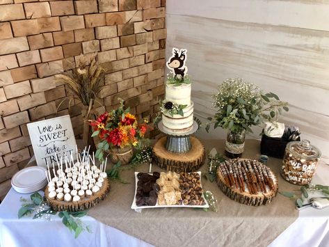 Woodland Dessert Table, Birthday Event Ideas, Woodland Forest Baby Shower, Forest Baby Showers, Baby Shower Theme Decorations, Shower Diy, Forest Baby, Baby Shower Woodland Theme, Communion Party