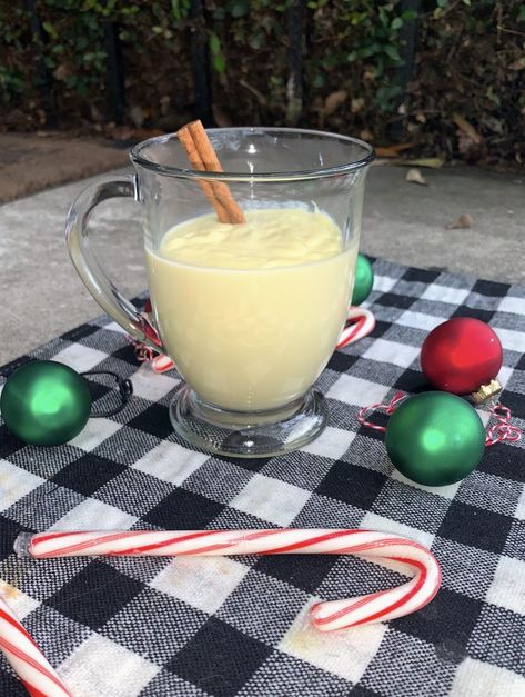 Vegan Egg Nog, Boiled Custard, Vegan Eggnog Recipe, Vegan Eggnog, Christmas Trifle, Homemade Eggnog, Vegan Egg, Christmas Drink, Holiday Drink