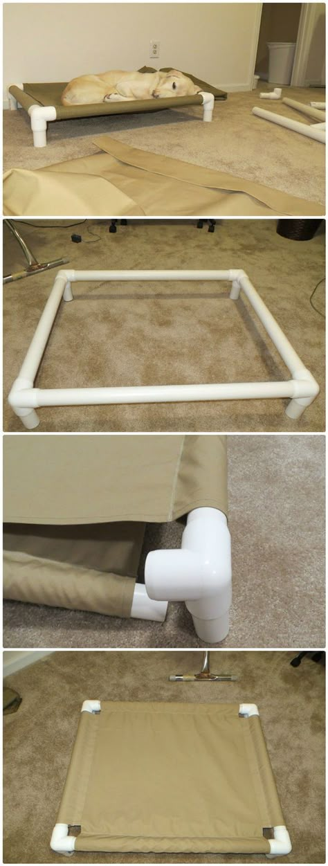 Kat Haken, Pipe Lamps, Chat Diy, Dogs Diy Projects, Dog Cots, Pvc Pipe Projects, Dog Diy, Pvc Projects, Cats Diy Projects