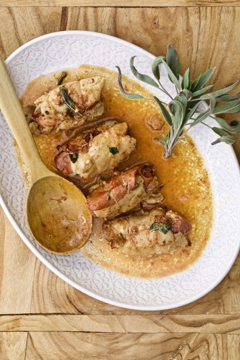 Chicken Involtini or Stuffed Chicken Thighs (called Involtini Di Pollo in Italian) is your next chicken recipe ELEVATED! These tender and flavorfull seared chicken thighs are stuffed with mascarpone cheese and sliced meat of your choice such and prosciutto or mortadella. This savor sauce and moist chicken is a dish EVERYONE WILL LOVE! Chicken Involtini, Italian Stuffed Chicken, Stuffed Chicken Thighs, Fennel Recipes, Moist Chicken, Oven Roasted Potatoes, Roasted Fennel, Breaded Chicken Breast, Seared Chicken