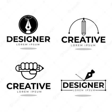 Creative Designer Logo, Logo For Graphic Designer Company, Graphic Studio Logo, Graphic Designer Logo Ideas, Department Logo Design, Draw Logo Design, Graphic Design Logo Ideas, Jewelry Business Logo, Moodboard Graphic Design