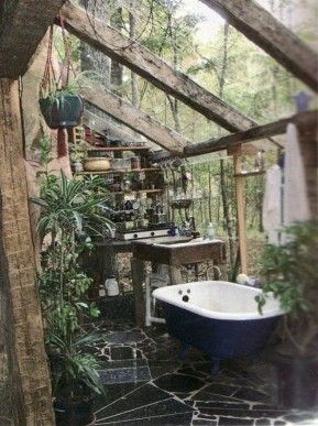 Awesome Bathrooms, Jungle Bathroom, Outdoor Baths, Window Plants, Outdoor Bath, Decor Ikea, Outdoor Bathrooms, Best Bath, Window Room