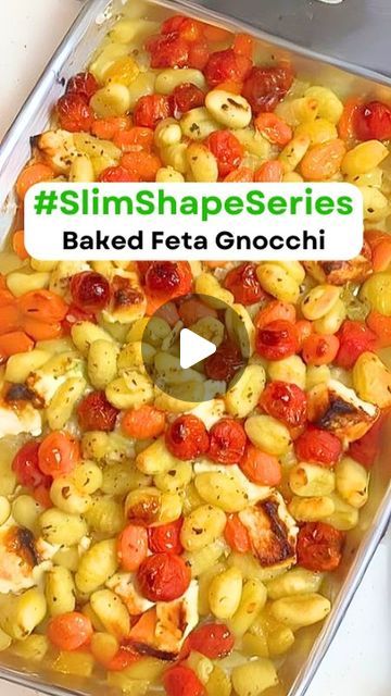 Mediterranean Diet Plan 🇺🇸 on Instagram: "🫒🍲 Baked Feta Gnocchi.  🙏 Thank you: @jakecohen  💁‍♀️ Type "Feta" If you Want to Get More FREE Recipes  💁‍♀️ With this Baked Feta Gnocchi: ✅️ The calorie content of this dish is only 433 calories. 🥳 Therefore, you can save a lot of cooking time while also losing weight and achieving a SLIM SHAPE.  👉 2 pounds cherry tomatoes 2 pounds store bought gnocchi (uncooked) 8 ounces feta, cubed 1/4 cup olive oil 2 tablespoons honey 2 tablespoons white wine (or 1 tablespoon white wine vinegar) 2 teaspoons dried oregano 1/4 teaspoon crushed red pepper 4 garlic cloves, thinly sliced 1 yellow onion, finely chopped Kosher salt and freshly ground black pepper  1. Preheat the oven to 425F. 2. On a sheet pan, toss all the ingredients to coat. 3. Bake for 30 Feta Gnocchi, Tomatoes And Feta, Baked Feta, Mediterranean Diet Plan, Gnocchi Recipes, Wine Vinegar, Crushed Red Pepper, White Wine Vinegar, Freshly Ground