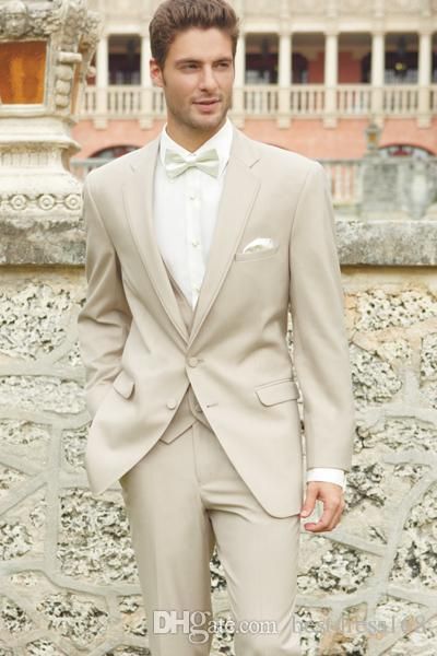 2016 Ivory Wedding Suits For Men Champagne Tuxedo Costume Homme Mariage 3 Peice Suit Bridegroom Groom Suit Mens Wedding TuxedosJacket+Pant Slim Fit Groom Tuxedos Wedding Tuxedos for Men Men Wedding Suits Online with $90.29/Piece on Bestdress168's Store | DHgate.com Tan Tux, Tan Suit Wedding, Tan Tuxedo, Allure Men, Prom Tux, Tan Wedding, Tan Suit, Groom Tuxedo, Groomsmen Suits