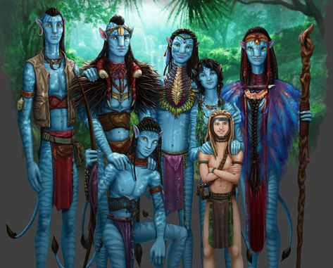 Sully Family, Disney Avatar, Avatar Cameron, Avatar James, Avatar Animals, Na'vi Oc, Avatar 2009, Avatar Fanart, Avatar Pandora