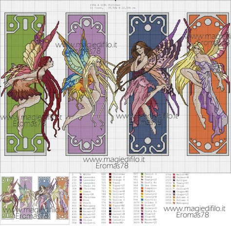 Dragon Cross Stitch, Cross Stitch Fairy, Fantasy Cross Stitch, Cross Stitch Angels, Cross Stitch Books, Cross Stitch Needles, Cross Stitch Bookmarks, Book Marks, Stitch Book